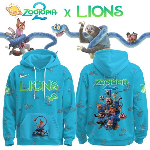 DET Lions x Zootopia2 Special Edition Hoodie