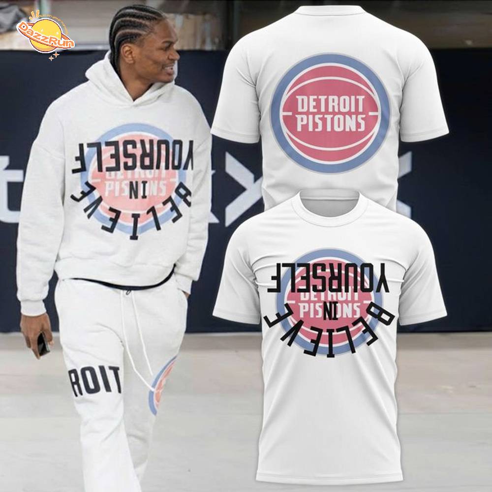 Detroit Pistons "Believe In Yourself" T-Shirt Detroit Pistons "Believe In Yourself" T-Shirt