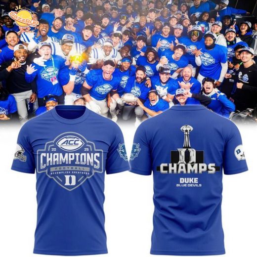 Duke Football 2025 ACC Football Champions T-shirt