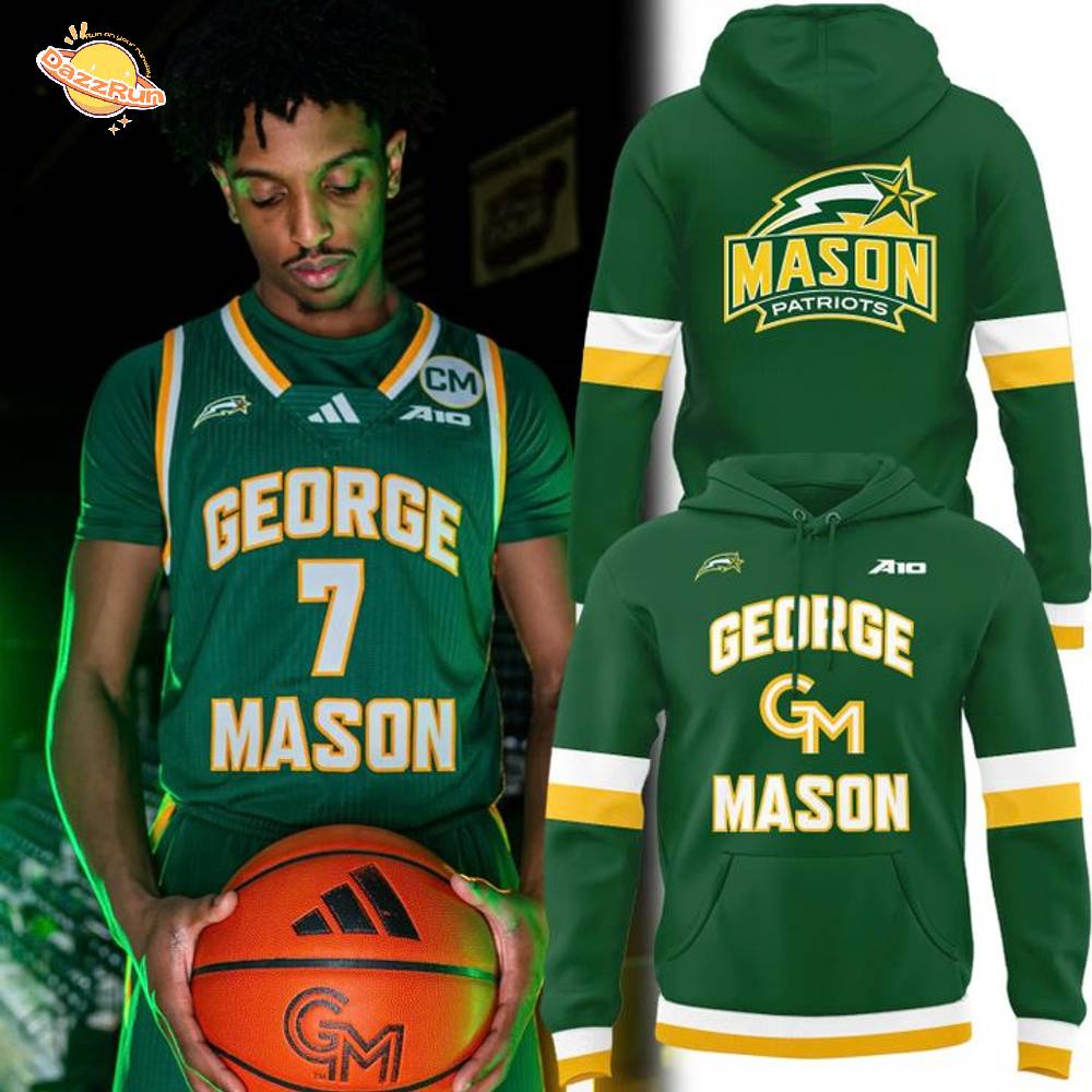 George Mason Basketball Kryptonite Uniform Hoodie - Special Edition George Mason Basketball Kryptonite Uniform Hoodie - Special Edition