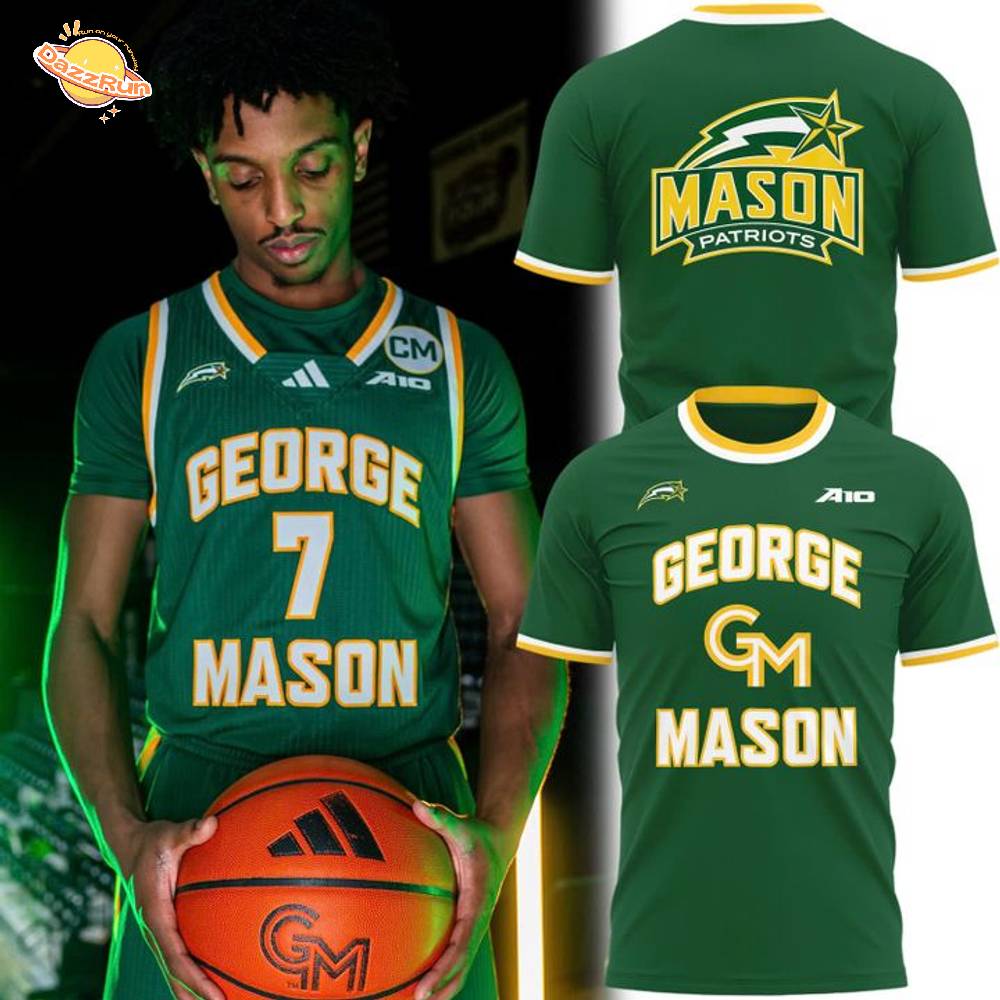 George Mason Basketball Kryptonite Uniform T-Shirt - Special Edition George Mason Basketball Kryptonite Uniform T-Shirt - Special Edition