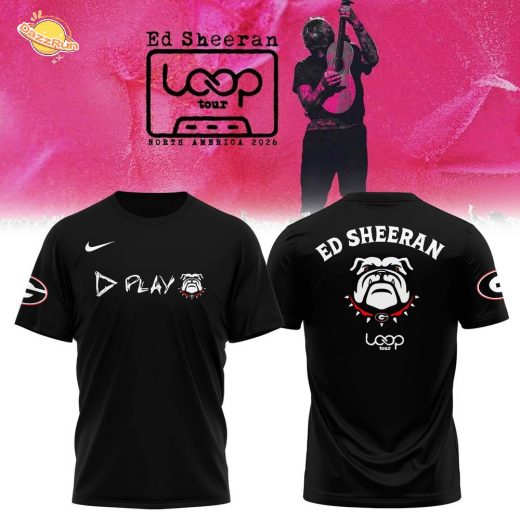 Georgia Bulldogs x Ed Sheeran Loop Tour 2026 Collection Tshirt
