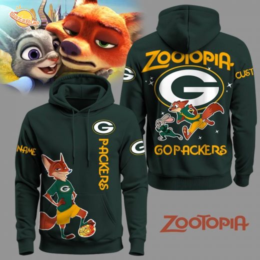 Green Bay Packers Football Zootopia Hoodie 2025 Limited Edition-3D Unisex Hoodie