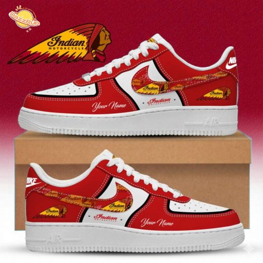 Indian Motorcycle Custom Name Multicolor Fashion Casual AF1 Sneakers