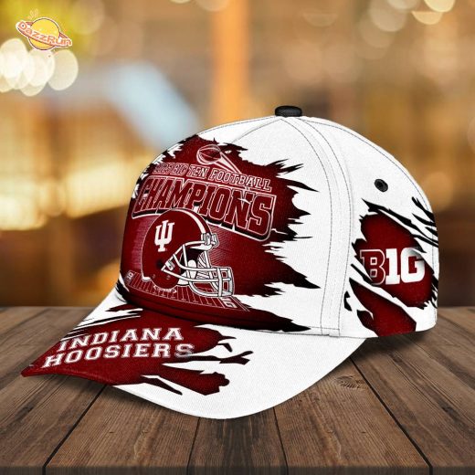 Indiana Hoosiers Football 2025 Big Ten Champions Classic Cap 2 Indiana Hoosiers Football 2025 Big Ten Champions Classic Cap 3
