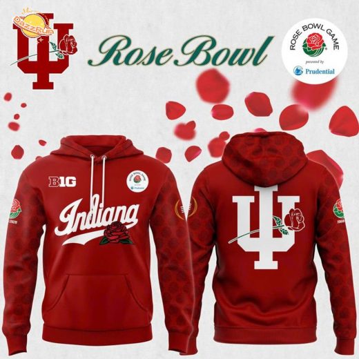 Indiana Hoosiers football helmet 2026 Rose Bowl Hoodie-Red