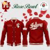 Indiana Hoosiers football helmet 2026 Rose Bowl BASEBALL JACKET-White