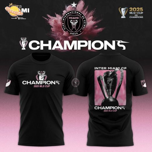 Inter Miami CF 2025 MLS Cup Champions Limited T-Shirt