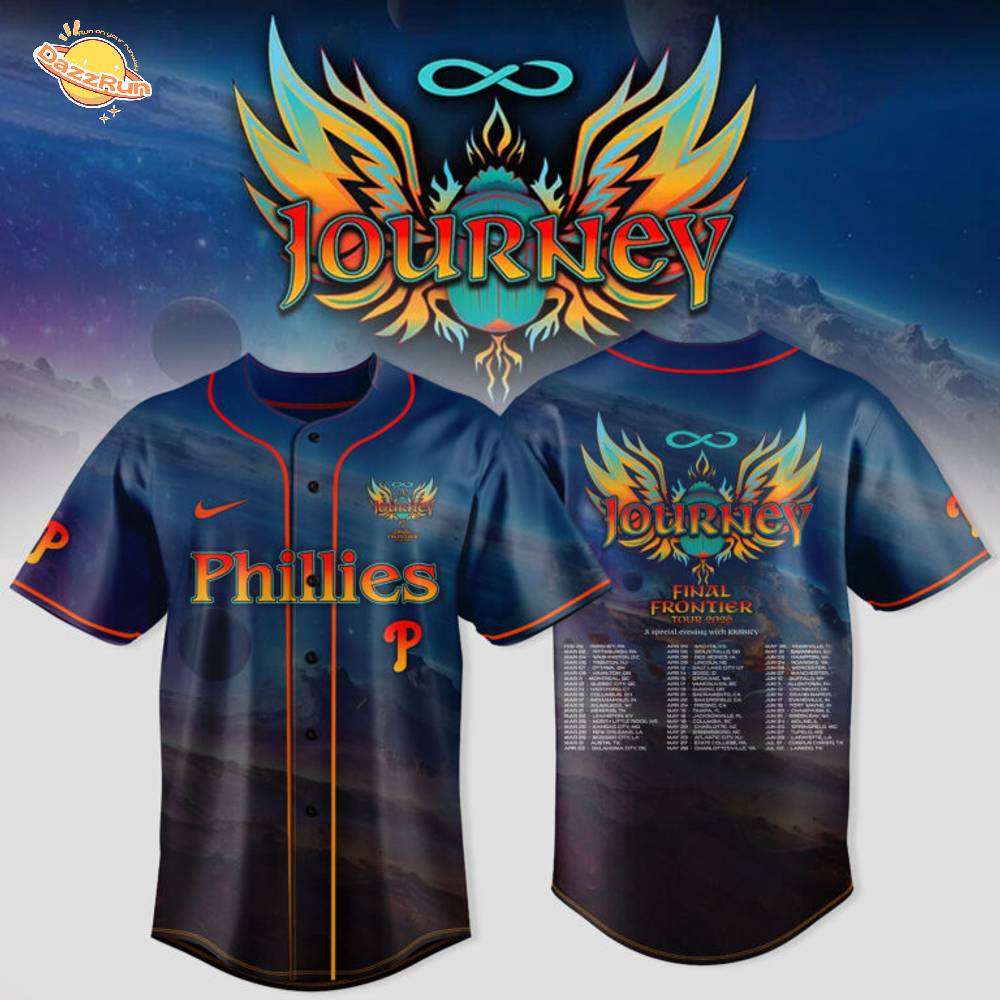 Journey “Final Frontier Tour 2026” Philadelphia Phillies Limited Baseball Jersey Journey “Final Frontier Tour 2026” Philadelphia Phillies Limited Baseball Jersey