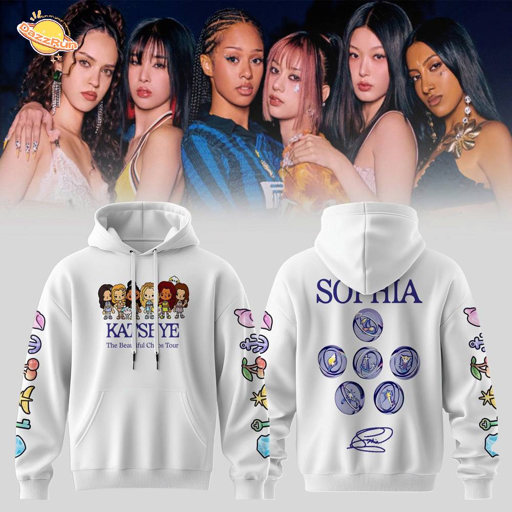 KATSEYE “Beautiful Chaos” Tour White Hoodie KATSEYE “Beautiful Chaos” Tour White Hoodie