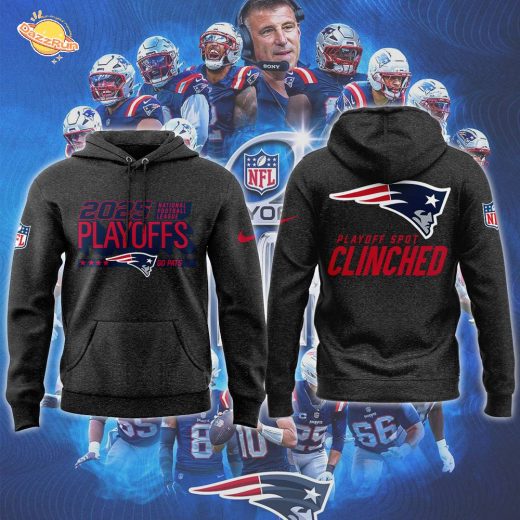Limited Edition 2025 Patriots Playoffs Clinched Hoodie
