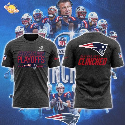 Limited Edition 2025 Patriots Playoffs Clinched Tshirt