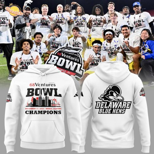 Limited Edition Delaware 68 Ventures Bowl Champions Hoodie