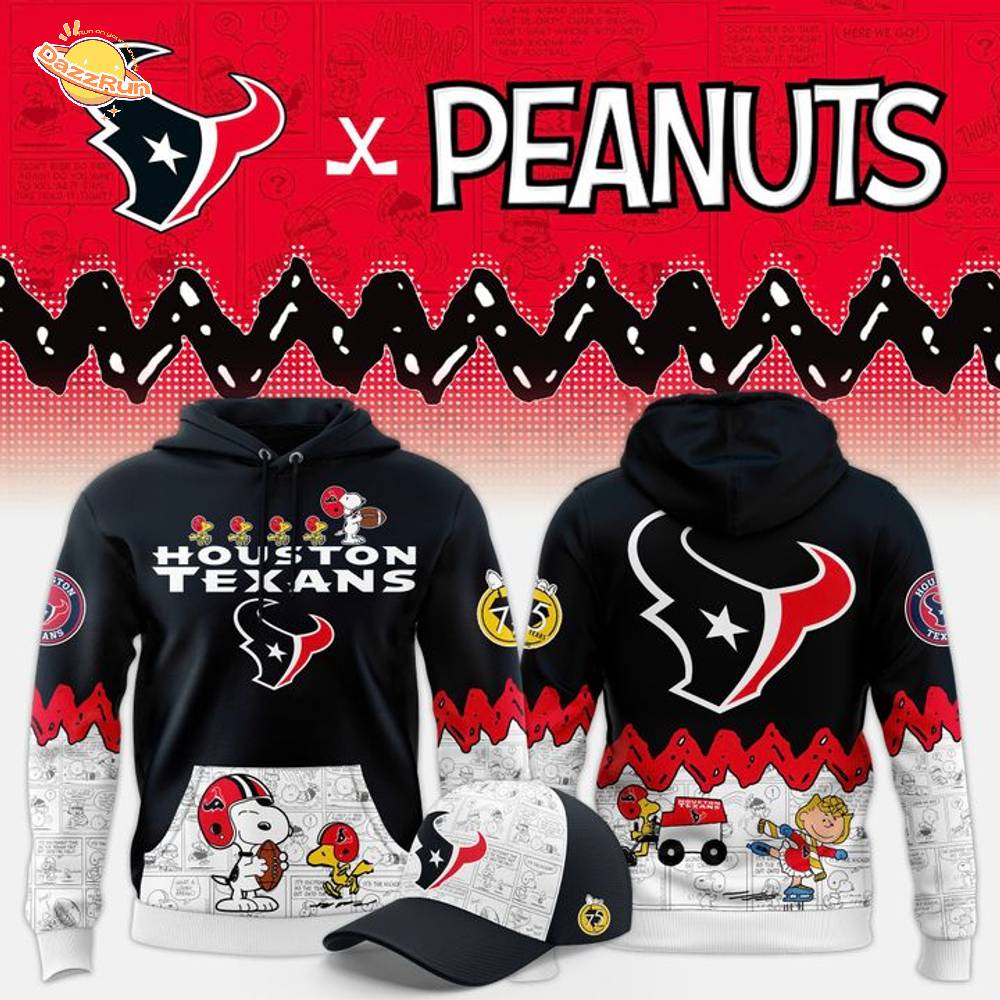 Limited Edition Houston Texans '' Peanuts Night '' Snoopy Hoodie 2025 Limited Edition Houston Texans '' Peanuts Night '' Snoopy Hoodie 2025