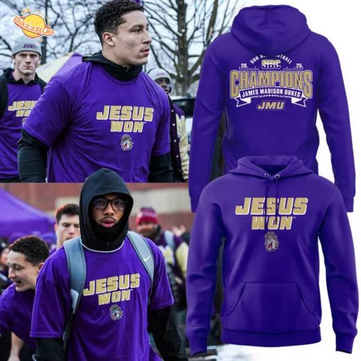 Limited Edition JMU Football JESUS WON Hoodie