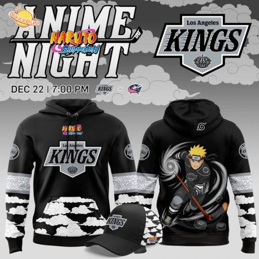 Limited Edition Los Angeles Kings ” Anime Night ” Naruto Shippuden Hoodie 2025