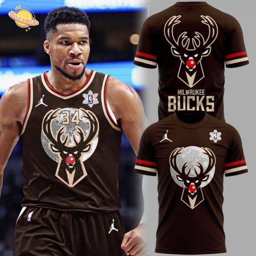 Limited Edition Milwaukee Bucks Christmas Night Tshirt 2025