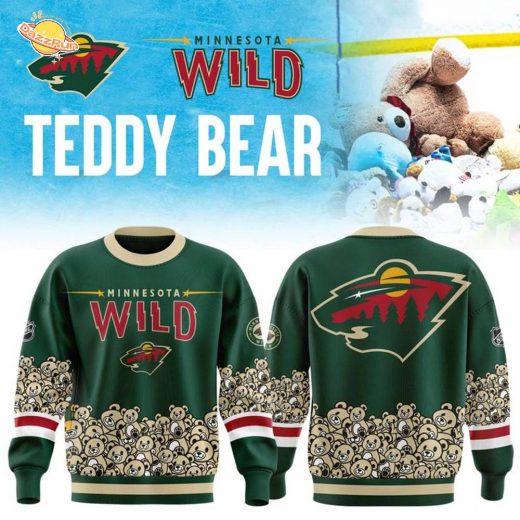 Limited Edition Minnesota Wild ” Teddy Bear” 2025 SWEATSHIRT