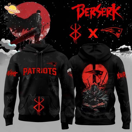 Limited Edition New England Patriots x Berserk-3D Unisex Hoodie