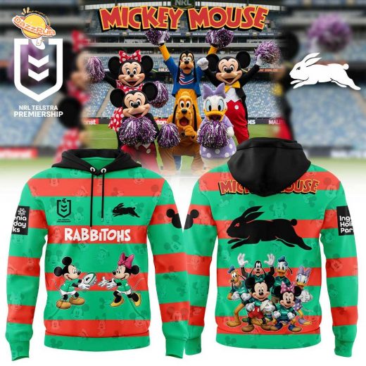 Limited Edition S.S Rabbitohs Mickey Mouse Hoodie