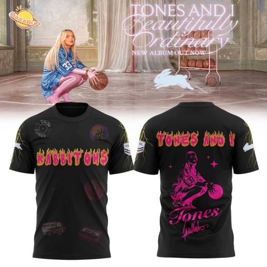 Limited Edition S.S Rabbitohs Tones and I “Beautifully Ordinary” Tour Signature Shirt