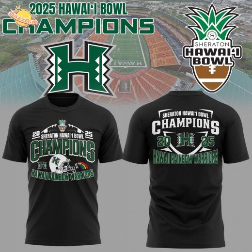 Limited Edition Sheraton Hawai’i Bowl Champions Black TShirt