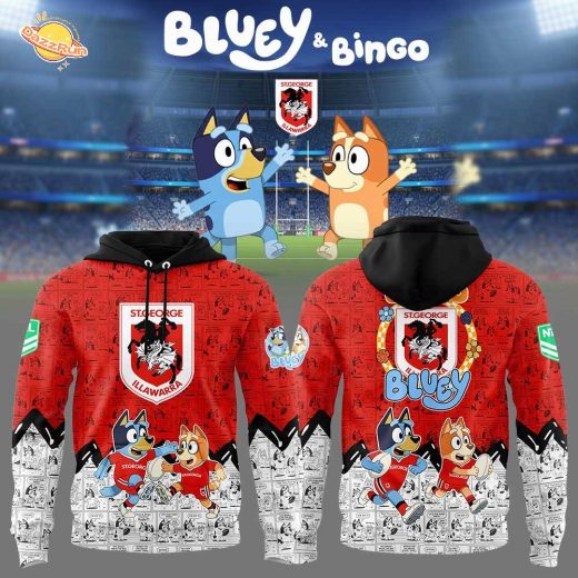 Limited Edition St.Dragons Bluey and Bingo Comic Hoodie Limited Edition St.Dragons Bluey and Bingo Comic Hoodie