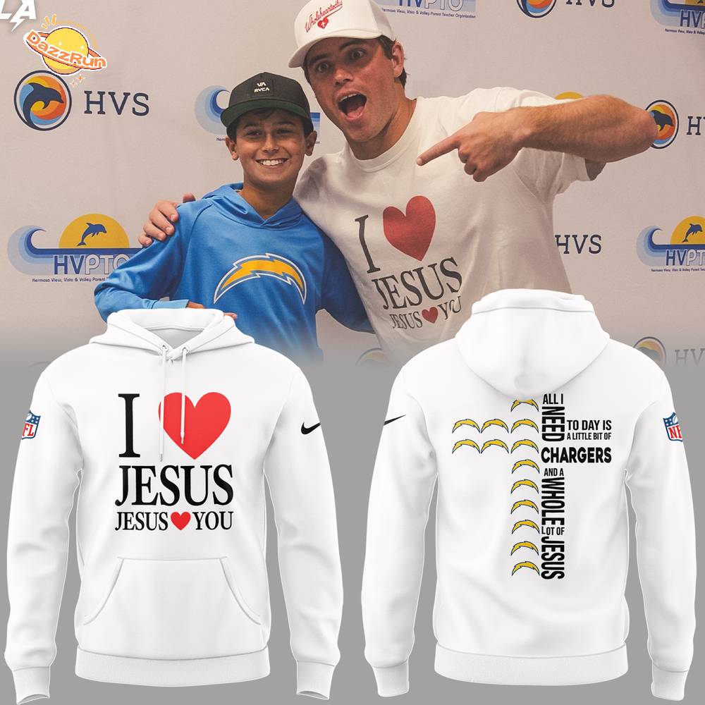Limited Editon I Love Jesus White Hoodie Limited Editon I Love Jesus White Hoodie