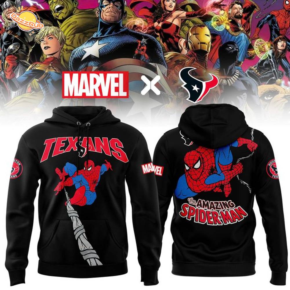 Limited Houston Texans x Marvel's Spider-Man Hoodie Limited Houston Texans x Marvel's Spider-Man Hoodie