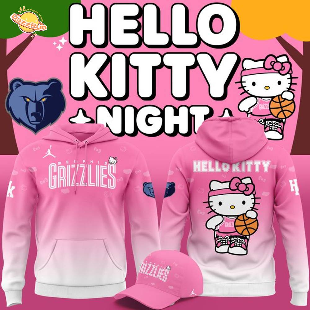 Limited edition Hoodie Memphis Grizzlies x Hello Kitty for fans! Limited edition Hoodie Memphis Grizzlies x Hello Kitty for fans!