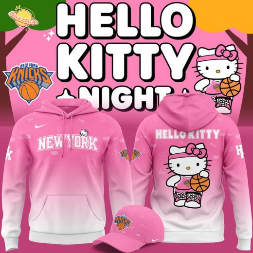 Limited edition Hoodie New York Knicks x Hello Kitty for fans!