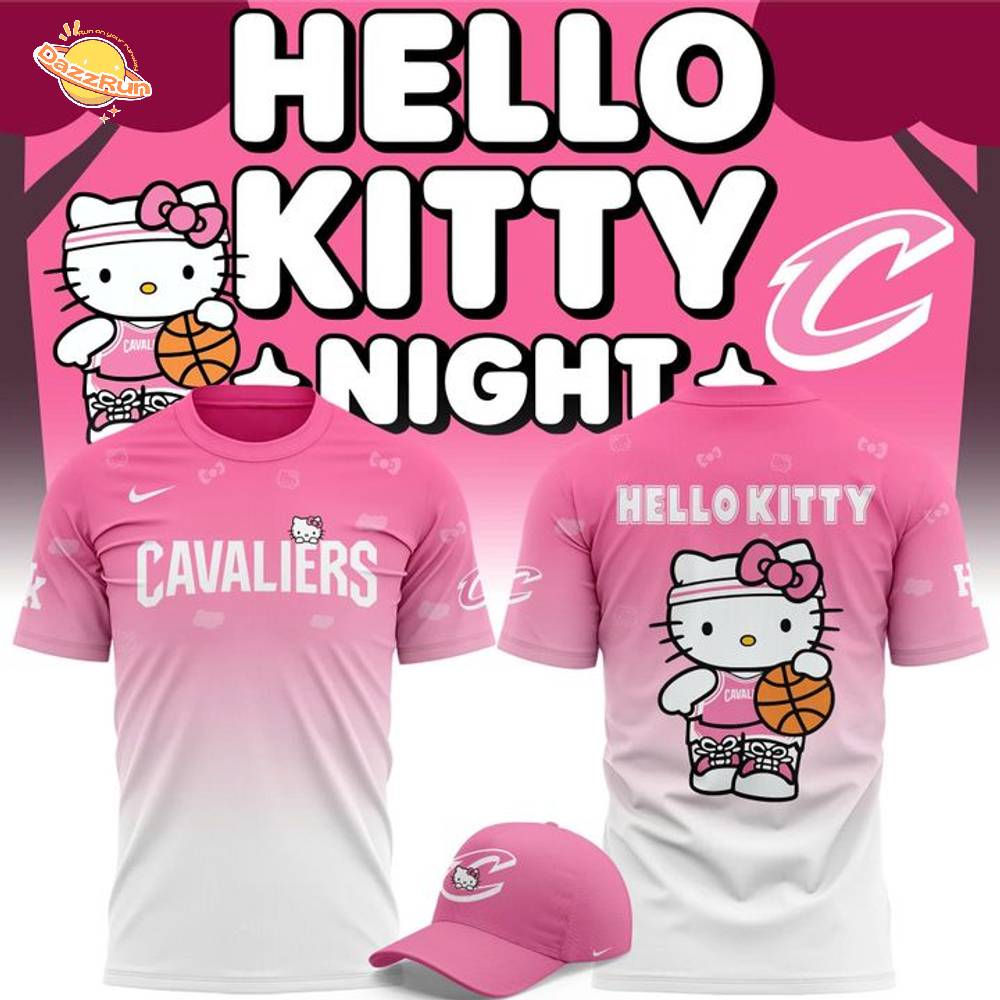 Limited edition T-Shirt Cleveland Cavaliers x Hello Kitty for fans Limited edition T-Shirt Cleveland Cavaliers x Hello Kitty for fans