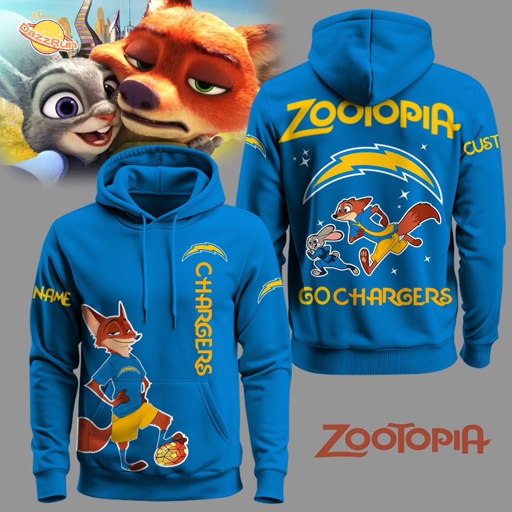 Los Angeles Chargers Football Zootopia Hoodie 2025 Limited Edition-3D Unisex Hoodie Los Angeles Chargers Football Zootopia Hoodie 2025 Limited Edition-3D Unisex Hoodie
