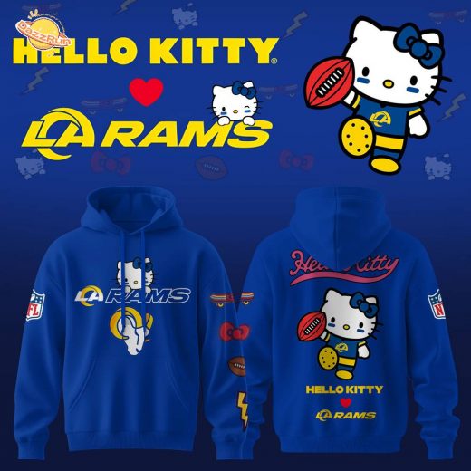 Los Angeles Rams x Hello Kitty Limited Blue Hoodie