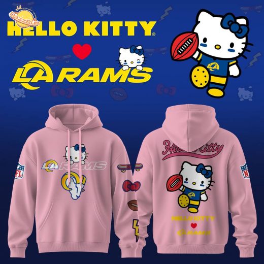 Los Angeles Rams x Hello Kitty Limited Pink Hoodie