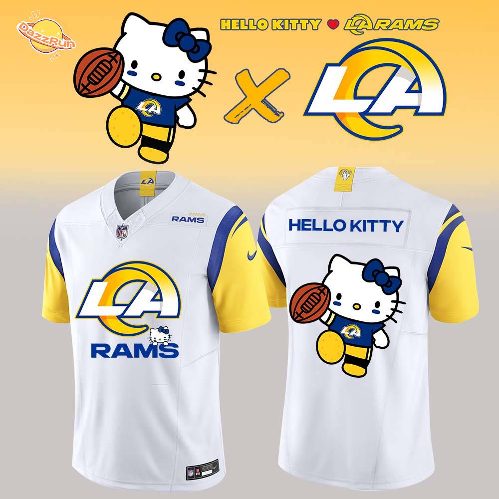 Los Angeles Rams x Hello Kitty Limited White Jersey Los Angeles Rams x Hello Kitty Limited White Jersey