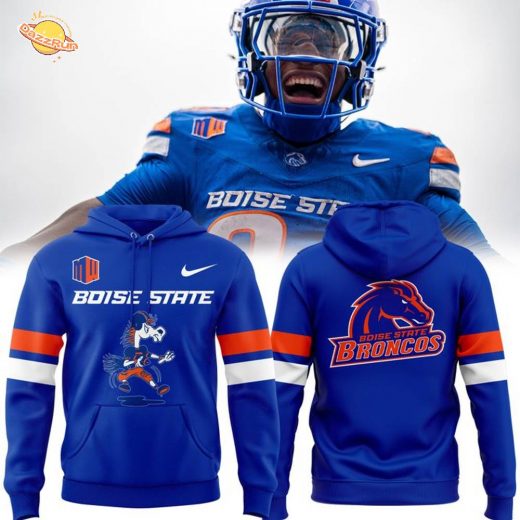 Men’s Blue Nike Boise State Football Hoodie
