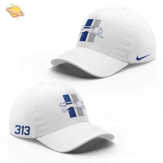 Men’s Nike White “Detroit Lions 313 Grit” Hoodie