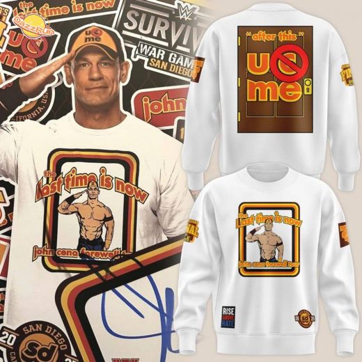 Men’s White John Cena Farewell Tour 2025 San Diego Sweatshirt