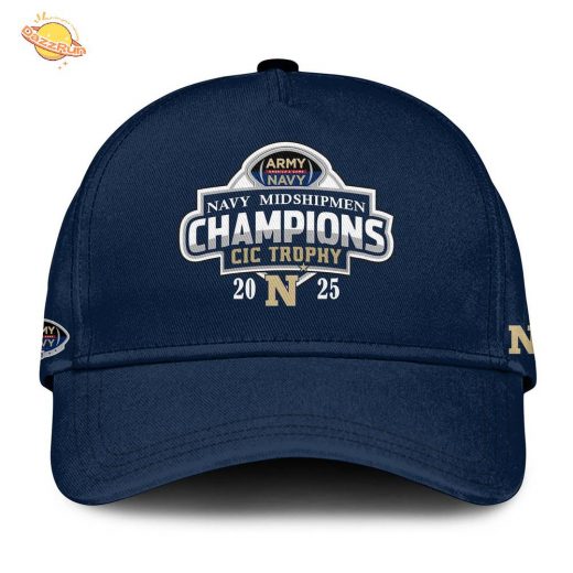 Navy Midshipmen – Back-to-Back CIC Trophy Champions 2025 Shirt