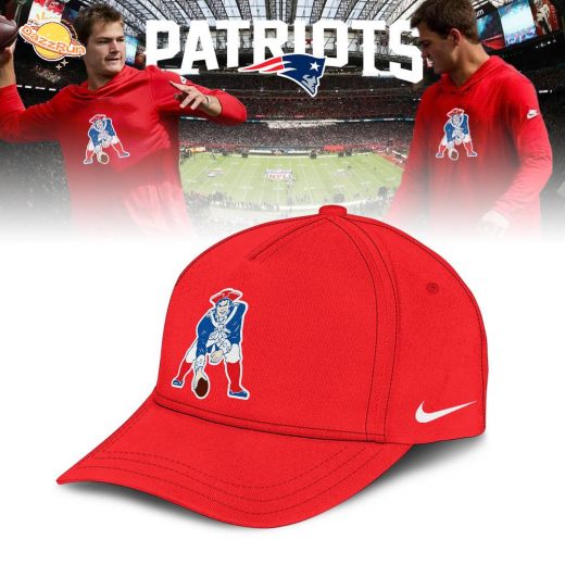 New England Patriots Classic Logo Hoodie – Red