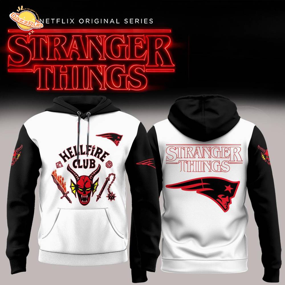 New England Patriots Hellfire Club Stranger Things 2025 Hoodie-3D Unisex Hoodie New England Patriots Hellfire Club Stranger Things 2025 Hoodie-3D Unisex Hoodie