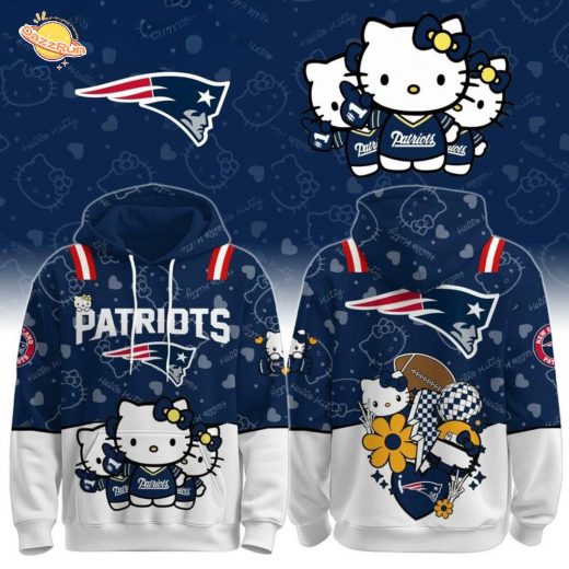 New England Patriots Hello Kitty Sanrio Universe 2026 Holiday-3D Unisex Hoodie