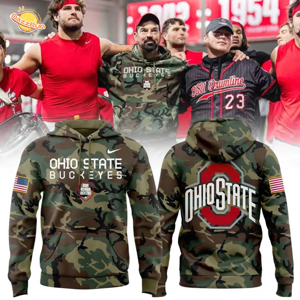 Ohio State Football Military Appreciation Camo Hoodie 2025 Ohio State Football Military Appreciation Camo Hoodie 2025