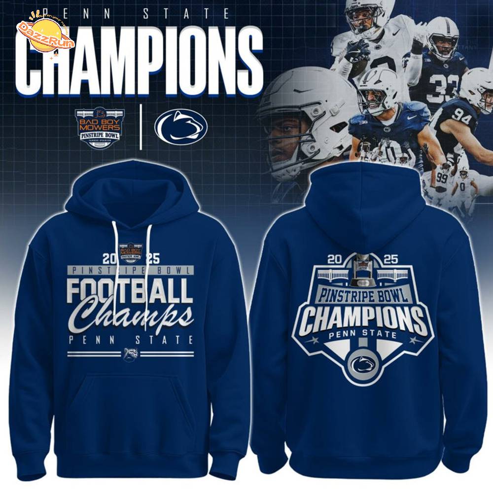 Penn State – Pinstripe Bowl Champions 2025 Hoodie Penn State – Pinstripe Bowl Champions 2025 Hoodie