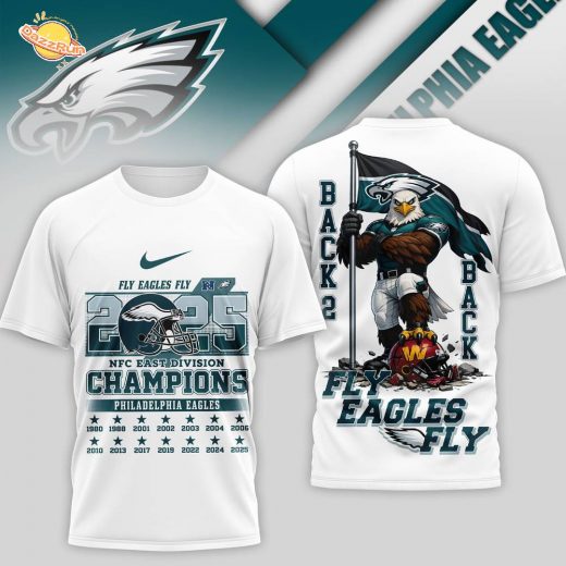Philadelphia Eagles | Premium NFL 2025 NFC East Champions 3D Shirt