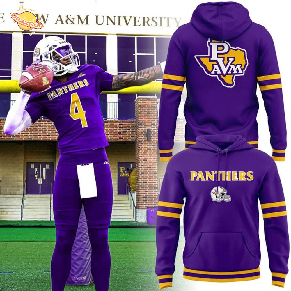 Prairie View A&M Football Celebration Bowl Panther Hoodie - Special Edition Prairie View A&M Football Celebration Bowl Panther Hoodie - Special Edition