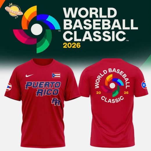 Puerto Rico Baseball 2026 World Baseball Red Tshirt