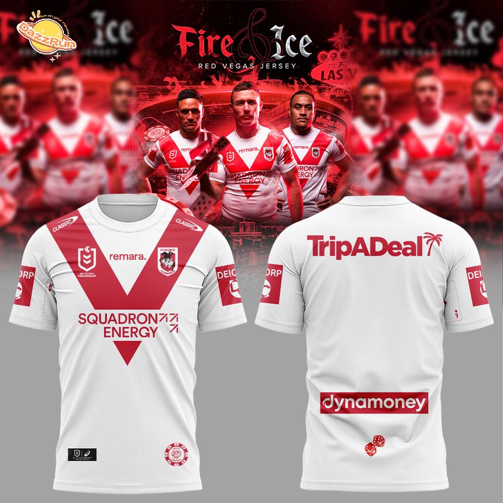 St. George Illawarra Dragons 2026 Dragons Vegas Fire & Ice Men’s Combo Shirt St. George Illawarra Dragons 2026 Dragons Vegas Fire & Ice Men’s Combo Shirt
