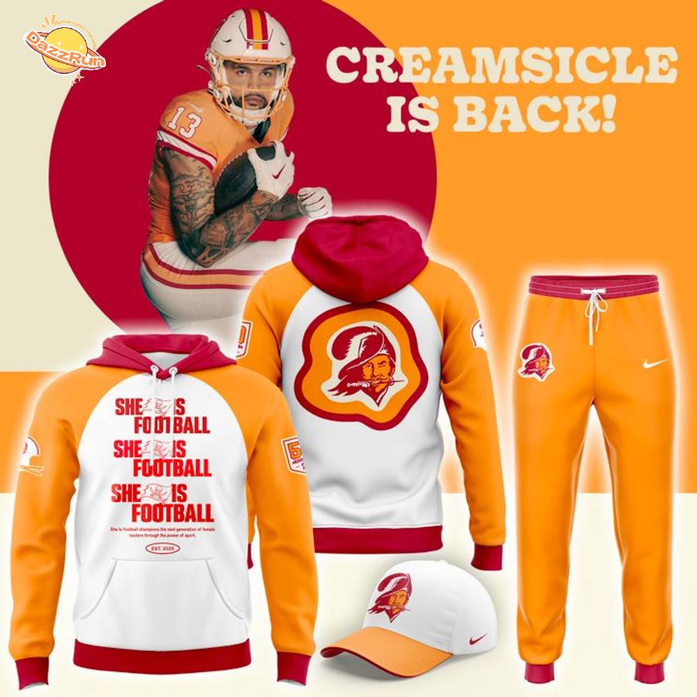 Tampa Bay Buccaneers Back to Creamsicle 2025 Hoodie Tampa Bay Buccaneers Back to Creamsicle 2025 Hoodie